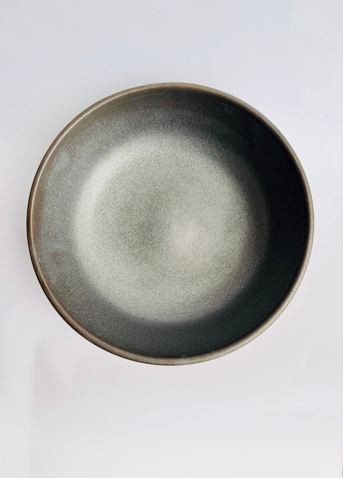 Speckled Bowl with Black Rim & Interior #3