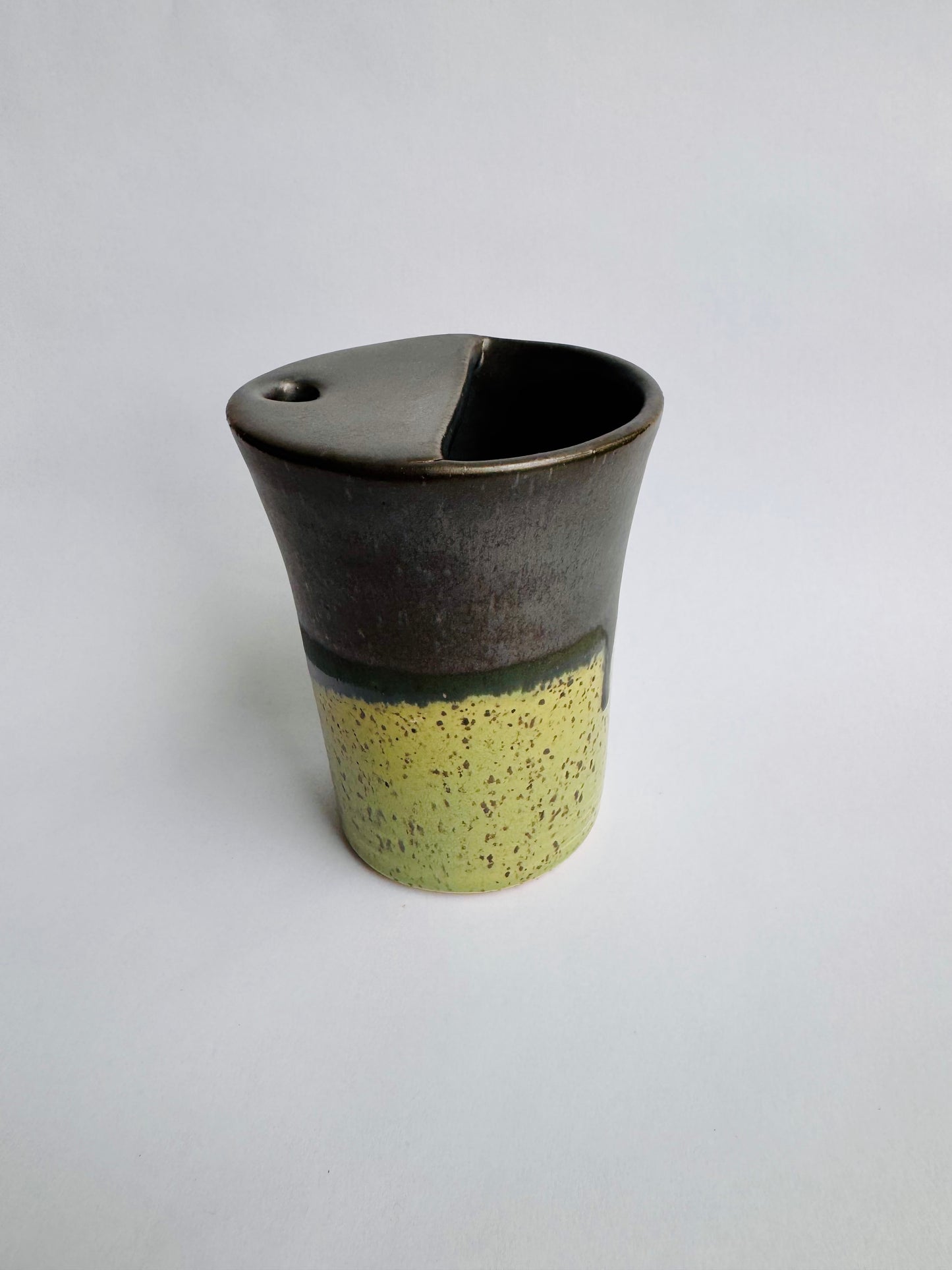 Black and Speckled Green To-Go Cup #1