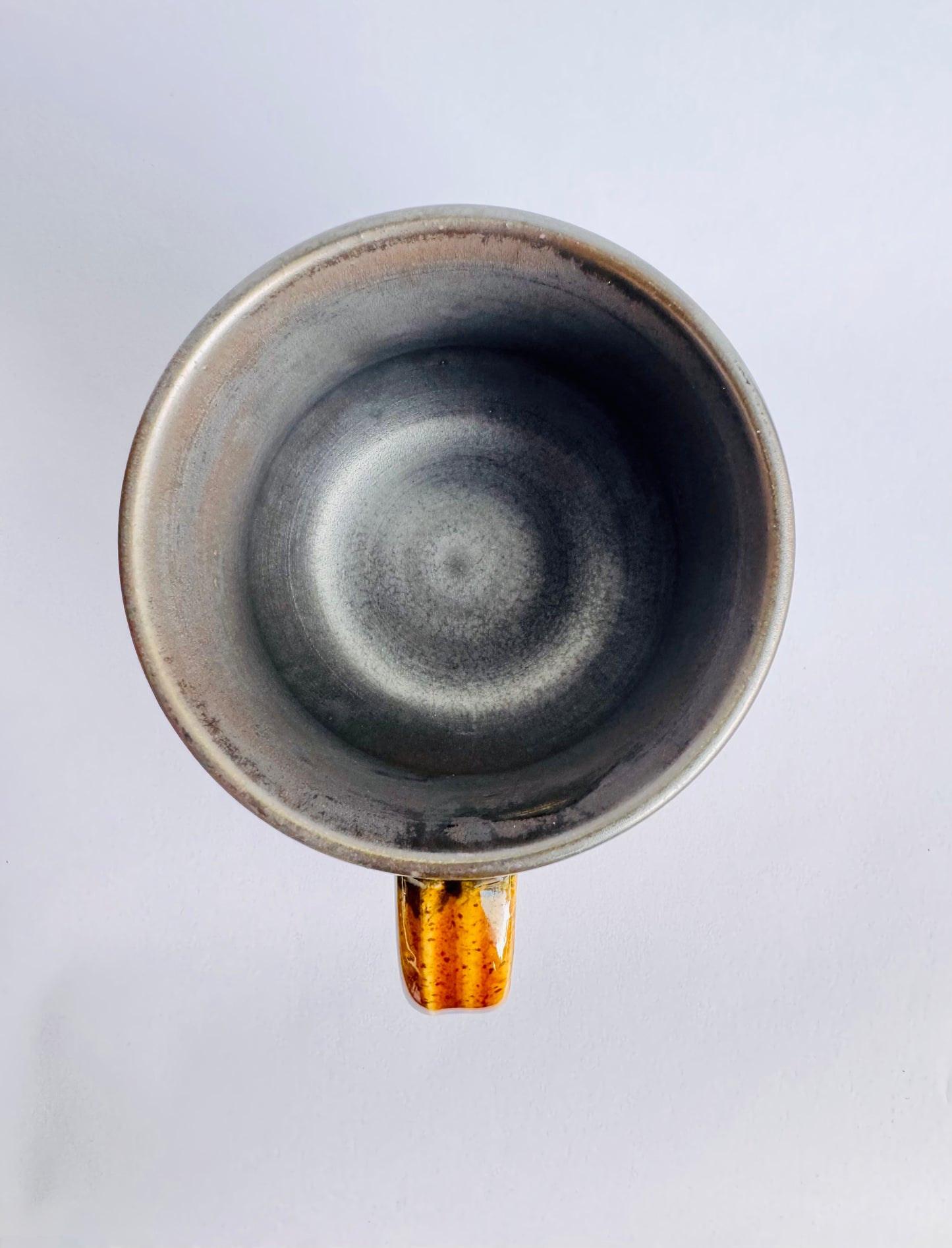 Black Mug with Speckled Gold Handle #5