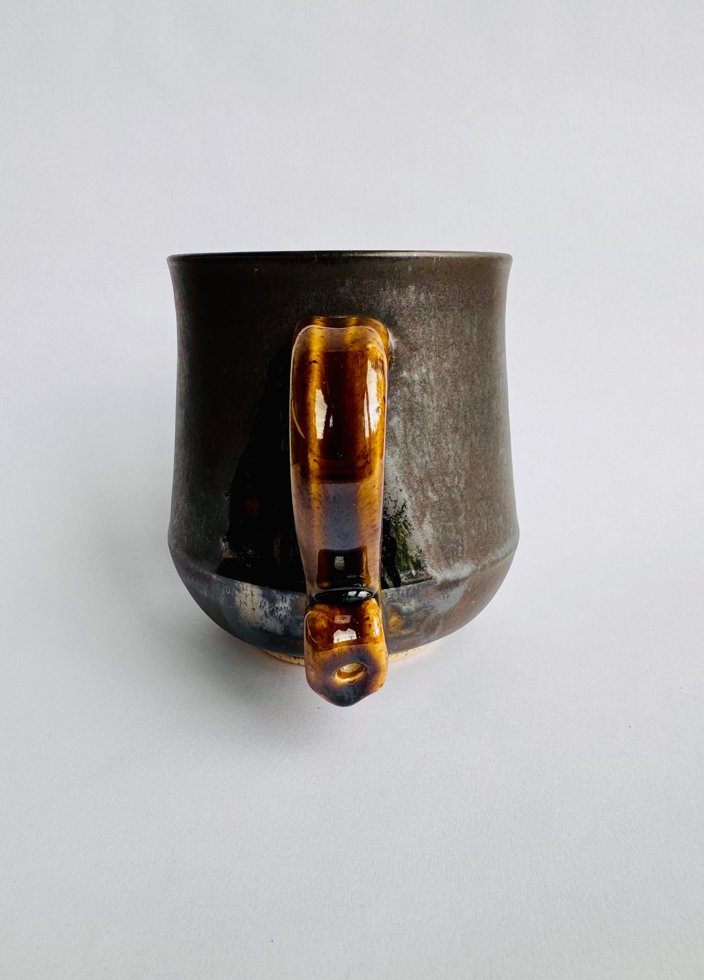 Black Mug with Speckled Gold Handle #9