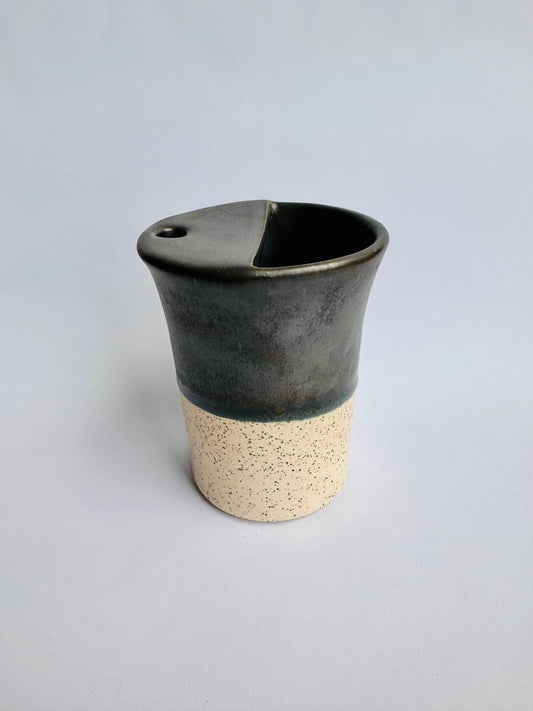 Black and Speckled White To-Go Cup #1