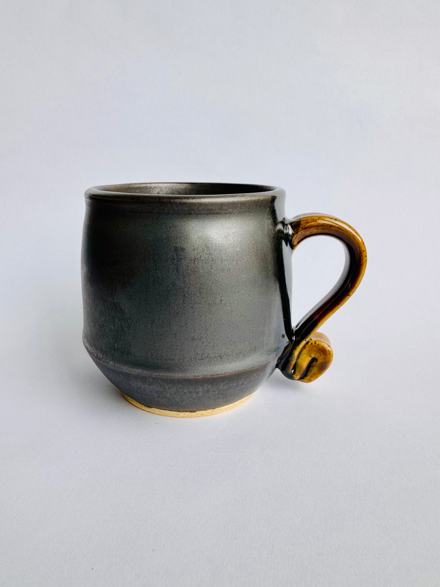Black Mug with Speckled Gold Handle #10
