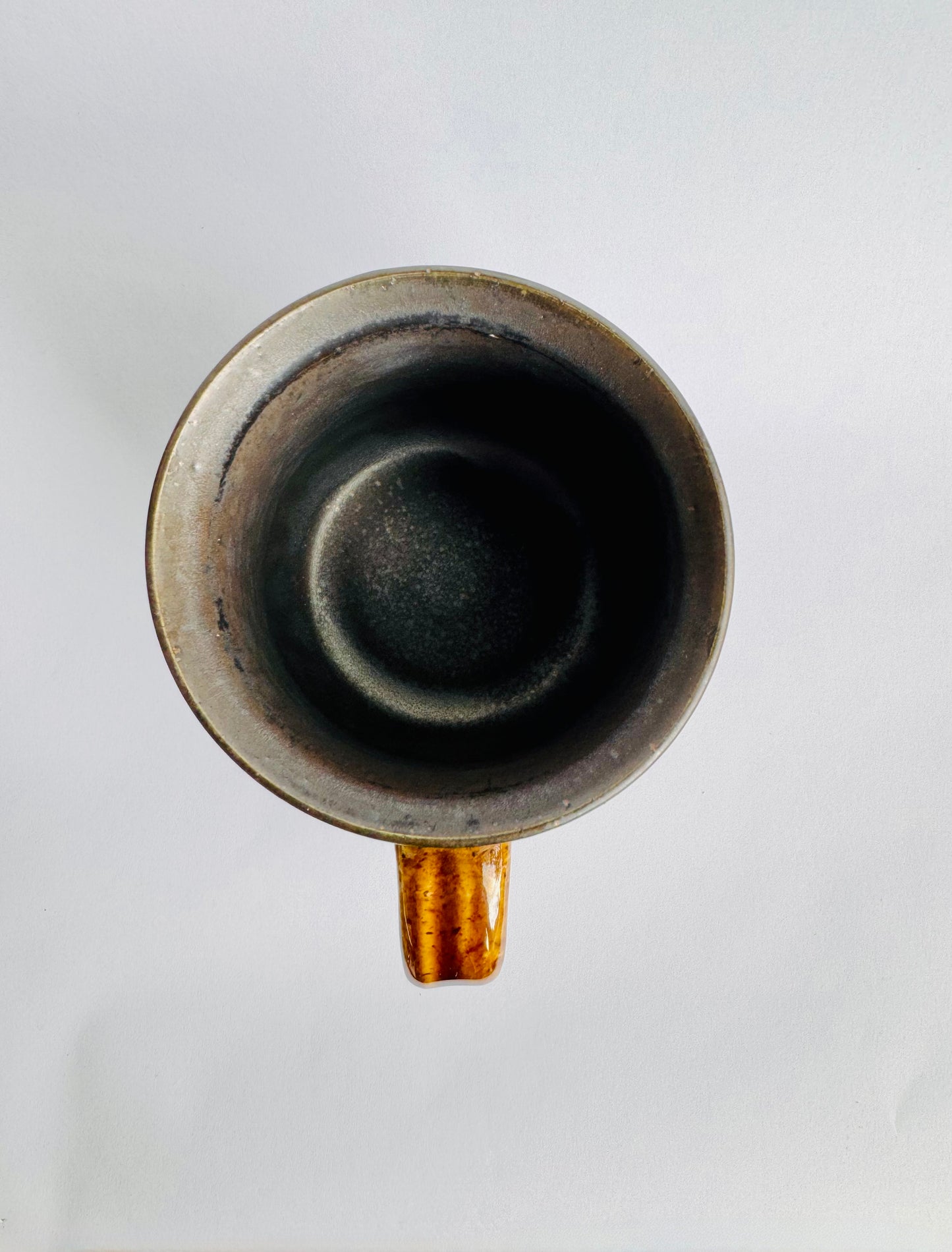 Black Mug with Speckled Gold Handle #9