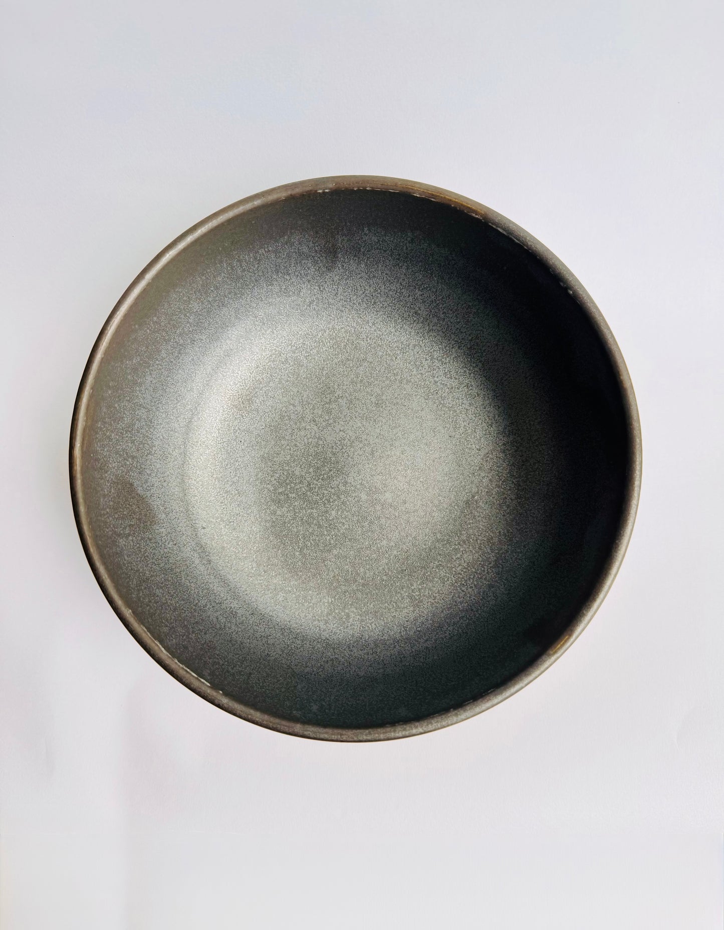 Speckled Bowl with Black Rim & Interior #1