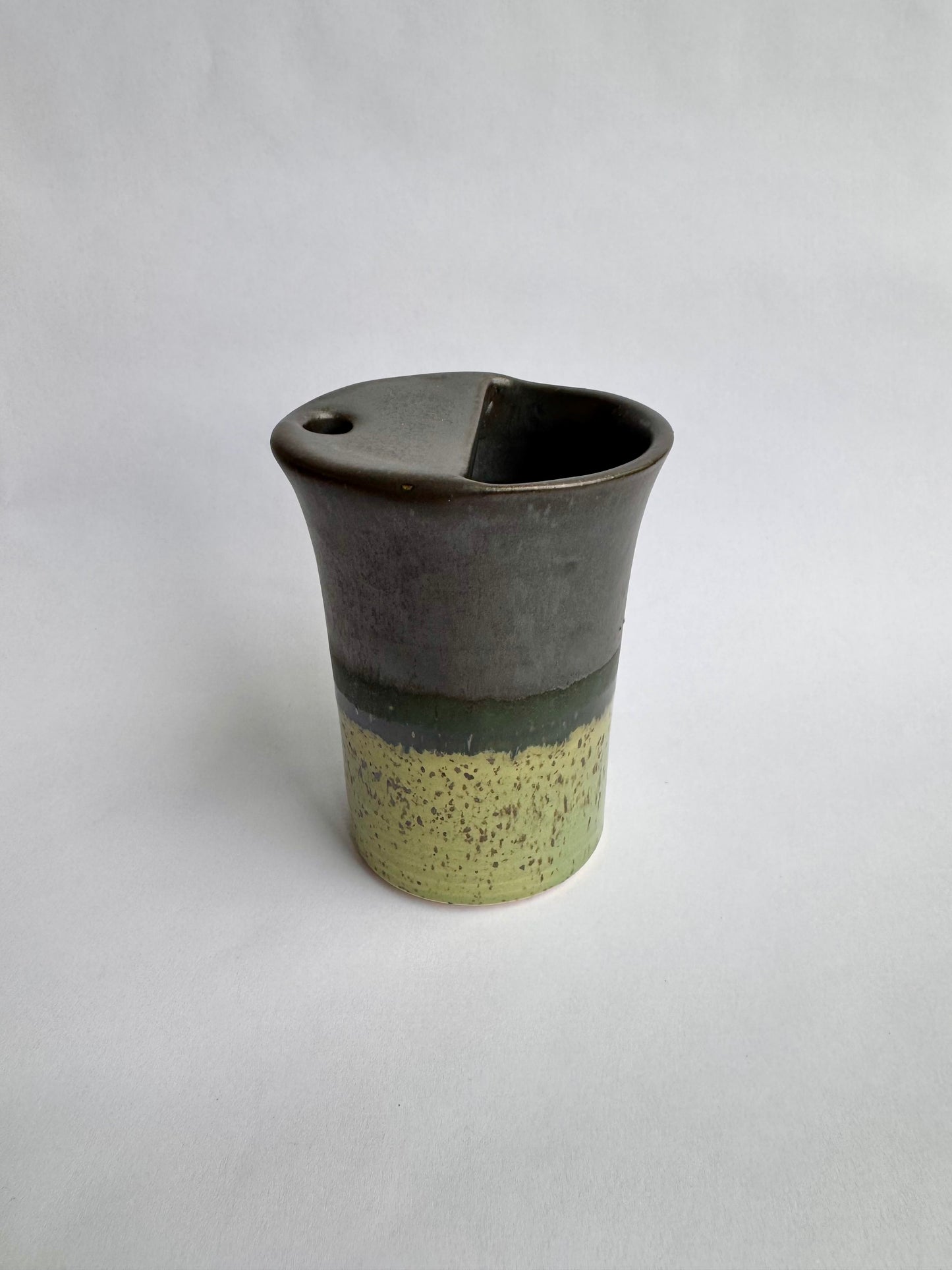 Black and Speckled Green To-Go Cup #2