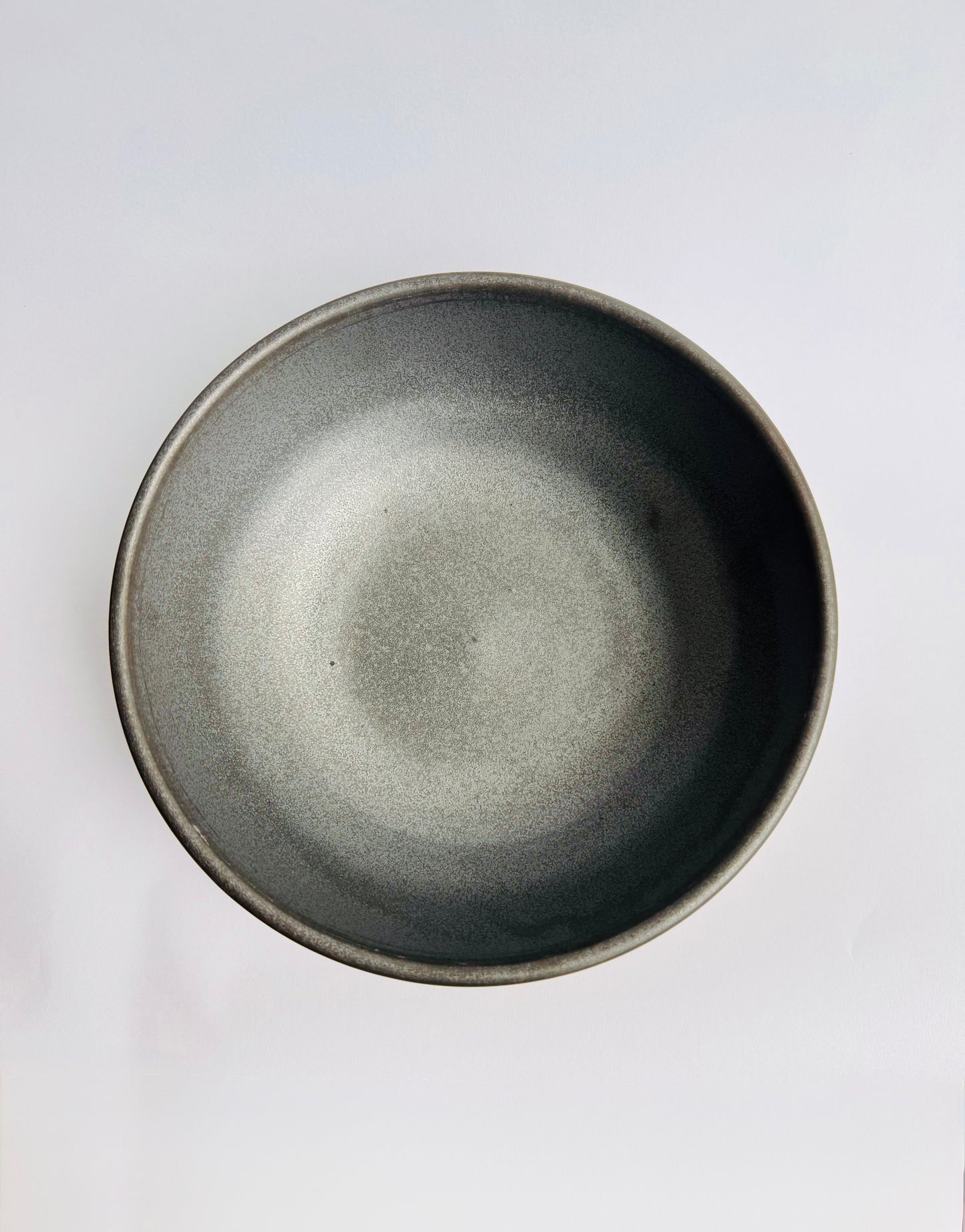 Speckled Bowl with Black Rim & Interior #4