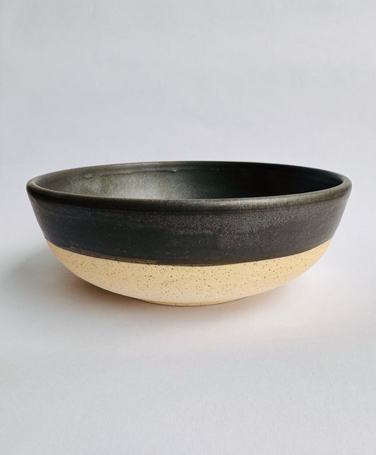 Speckled Bowl with Black Rim & Interior #3