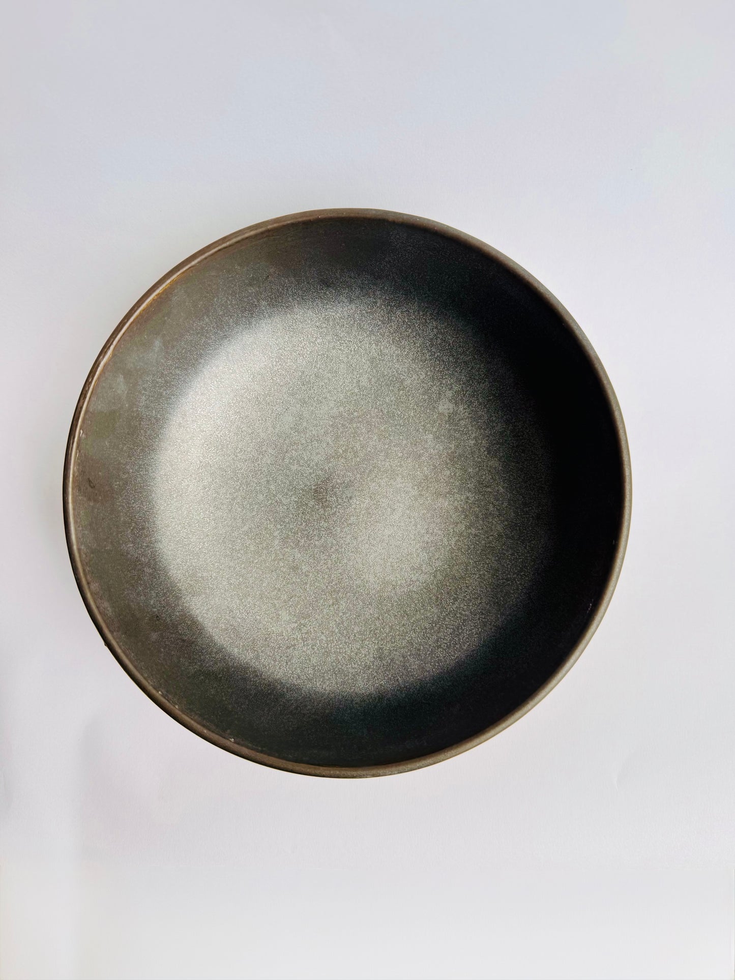 Speckled Bowl with Black Rim & Interior #2