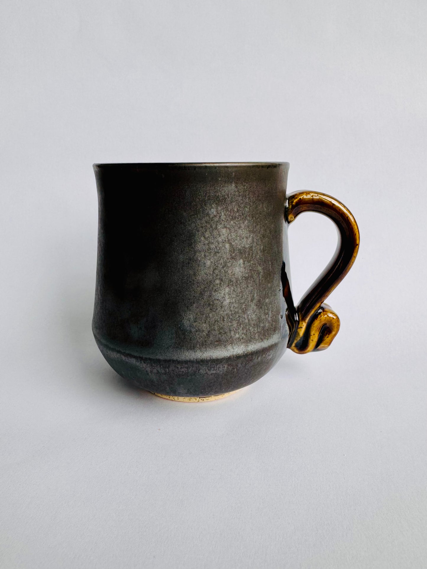 Black Mug with Speckled Gold Handle #9