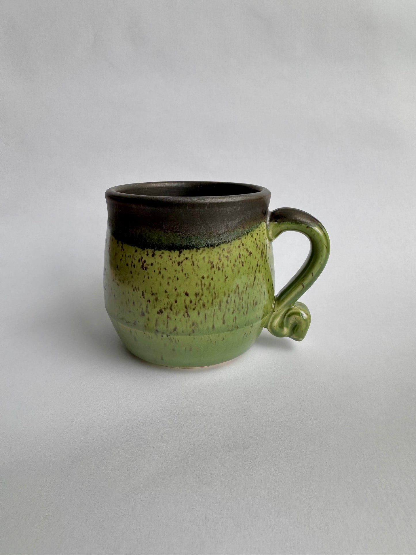 Speckled Green Mug with Black Interior